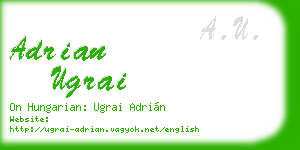 adrian ugrai business card